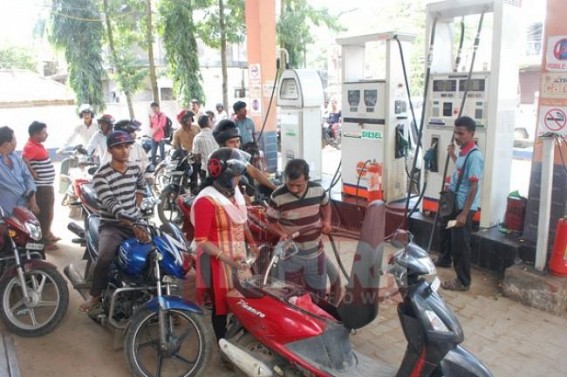 6th day of petrol crisis hits Tripura 